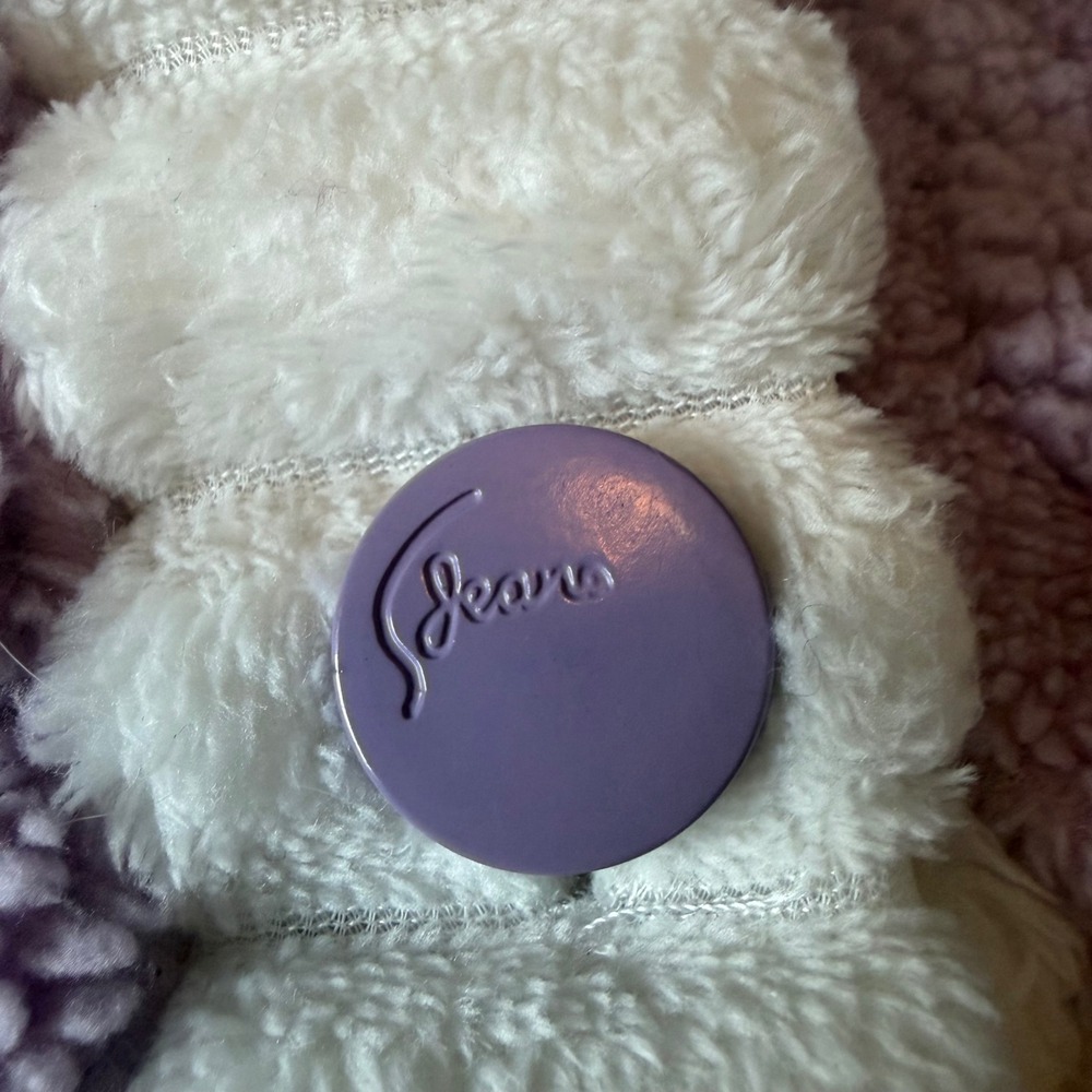 Seans Purple‎ Cable Knit Fleece Robe Flower Applique Button Front Housecoat Sz 2 - Picture 4 of 8